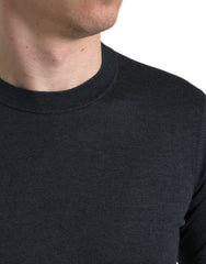 Dolce & Gabbana Dark Gray Crew Neck Short Sleeves T-shirt -   -  Dolce & Gabbana.
