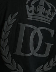 Dolce & Gabbana Black Logo Embossed Crew Neck Short Sleeves T-shirt -   -  Dolce & Gabbana.