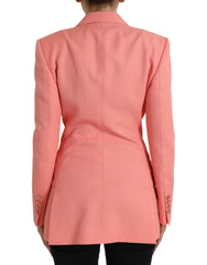 Dolce & Gabbana Pink Polyester Single Breasted Blazer Jacket -   -  Dolce & Gabbana.