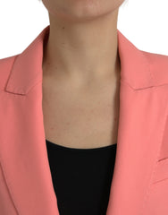 Dolce & Gabbana Pink Polyester Single Breasted Blazer Jacket -   -  Dolce & Gabbana.