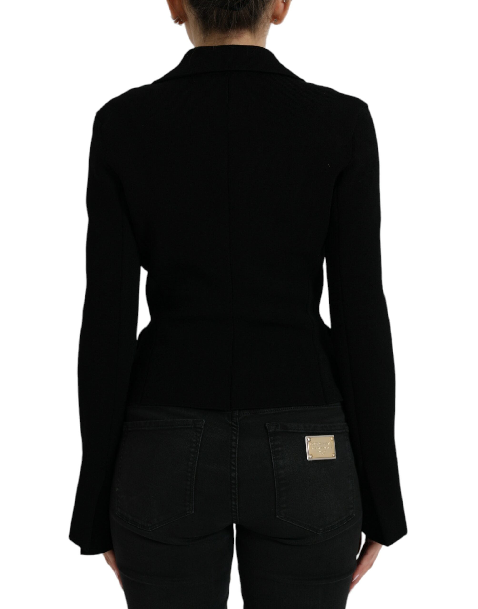 Dolce & Gabbana Black Viscose Single Breasted Blazer Jacket -   -  Dolce & Gabbana. Dolce & Gabbana Black Viscose Single Breasted Blazer Jacket -   -  Dolce & Gabbana.