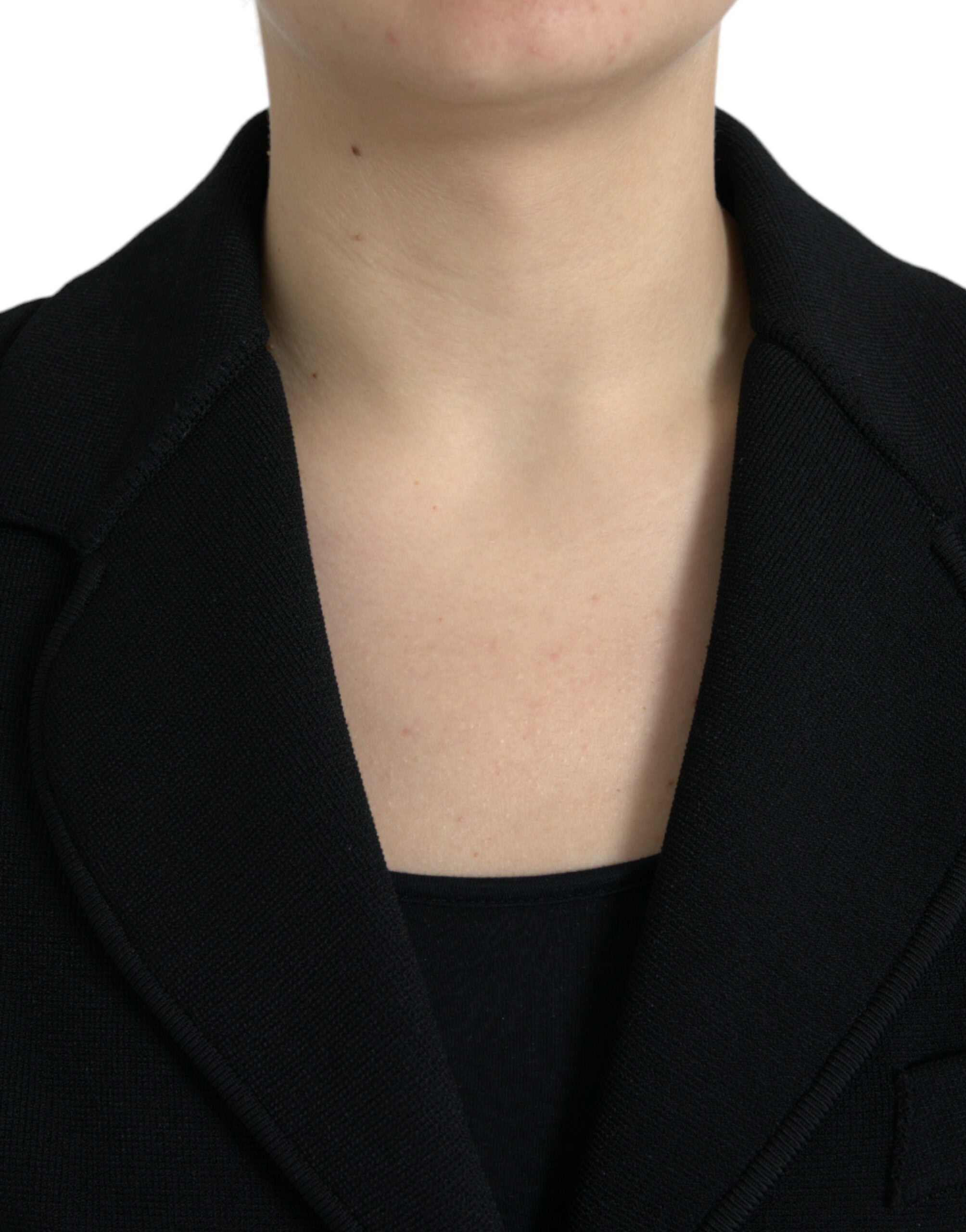 Dolce & Gabbana Black Viscose Single Breasted Blazer Jacket -   -  Dolce & Gabbana. Dolce & Gabbana Black Viscose Single Breasted Blazer Jacket -   -  Dolce & Gabbana.