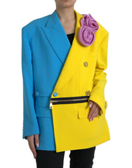 Dolce & Gabbana Multicolor Patchwork Floral Appliques Coat Jacket -   -  Dolce & Gabbana.