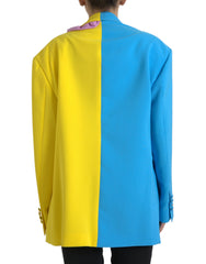 Dolce & Gabbana Multicolor Patchwork Floral Appliques Coat Jacket -   -  Dolce & Gabbana.