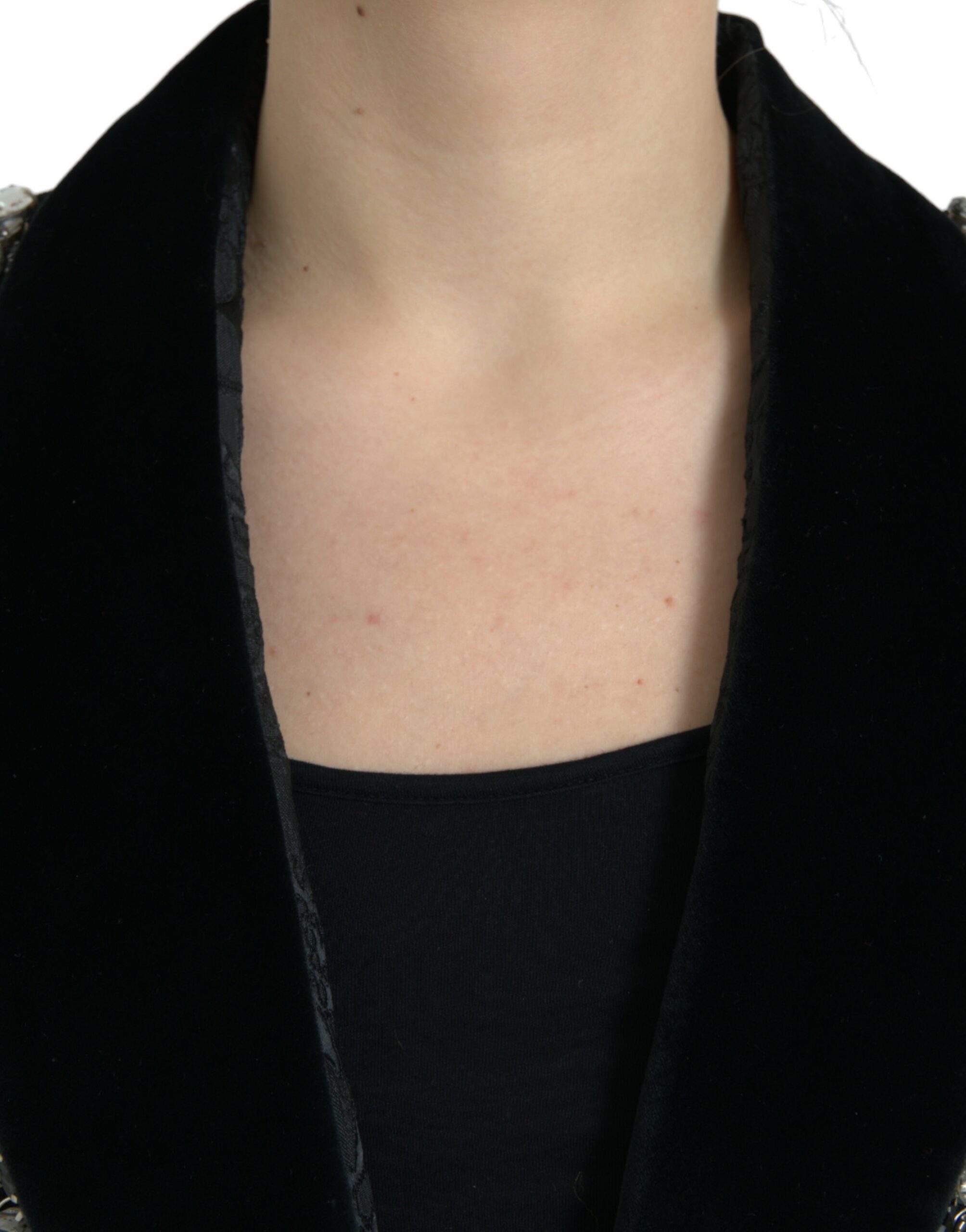 Dolce & Gabbana Black Crystal Embellished Overcoat Jacket -   -  Dolce & Gabbana. Dolce & Gabbana Black Crystal Embellished Overcoat Jacket -   -  Dolce & Gabbana.