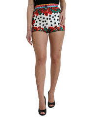 Dolce & Gabbana Multicolor Floral Polka Dot Hot Pants Shorts -   -  Dolce & Gabbana.