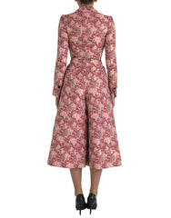 Dolce & Gabbana Pink Floral Jacquard Slim Fit 2 Piece Suit -   -  Dolce & Gabbana.