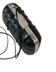 Balenciaga Black Exotic Skin Leather Shoulder Crossbody Box Clutch Bag -   -  Balenciaga.