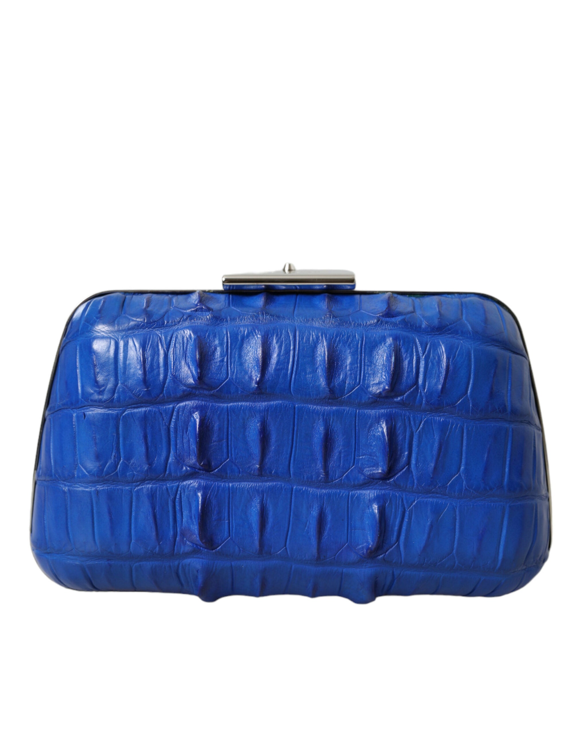 Balenciaga Blue Exotic Skin Leather Shoulder Crossbody Box Clutch Bag -   -  Balenciaga. Balenciaga Blue Exotic Skin Leather Shoulder Crossbody Box Clutch Bag -   -  Balenciaga.