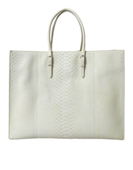 Balenciaga White Yellow Exotic Skin Leather Shopping Tote PAPIER Bag -  Luxury Shopper Bag for Women -  Balenciaga.