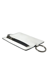 Dolce & Gabbana White Calf Leather Lanyard Logo Card Holder Wallet -  Wallets for Men -  Dolce & Gabbana.