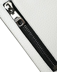 Dolce & Gabbana White Calf Leather Lanyard Logo Card Holder Wallet -  Wallets for Men -  Dolce & Gabbana.
