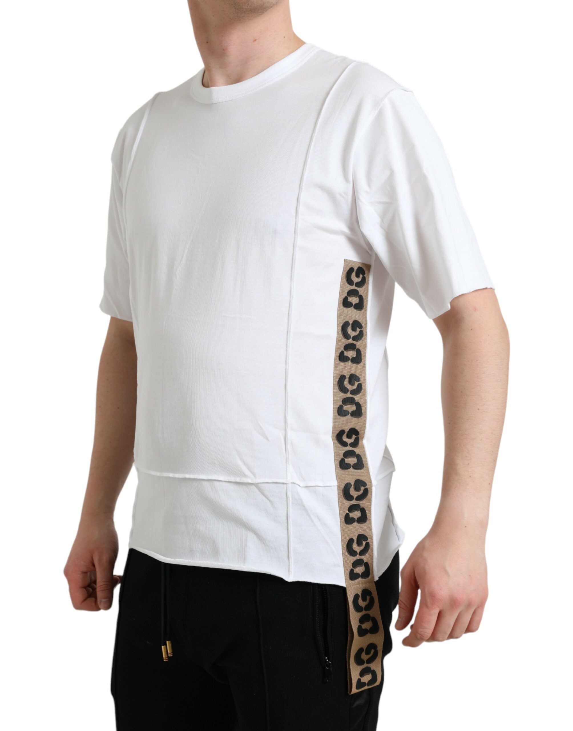 Dolce & Gabbana White Logo Crew Neck Short Sleeves T-shirt -   -  Dolce & Gabbana.