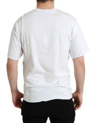 Dolce & Gabbana White Logo Crew Neck Short Sleeves T-shirt -   -  Dolce & Gabbana.