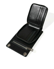 Dolce & Gabbana Wallet Black Horse Leather Zip Logo Cross Body Phone Slot -   -  Dolce & Gabbana.