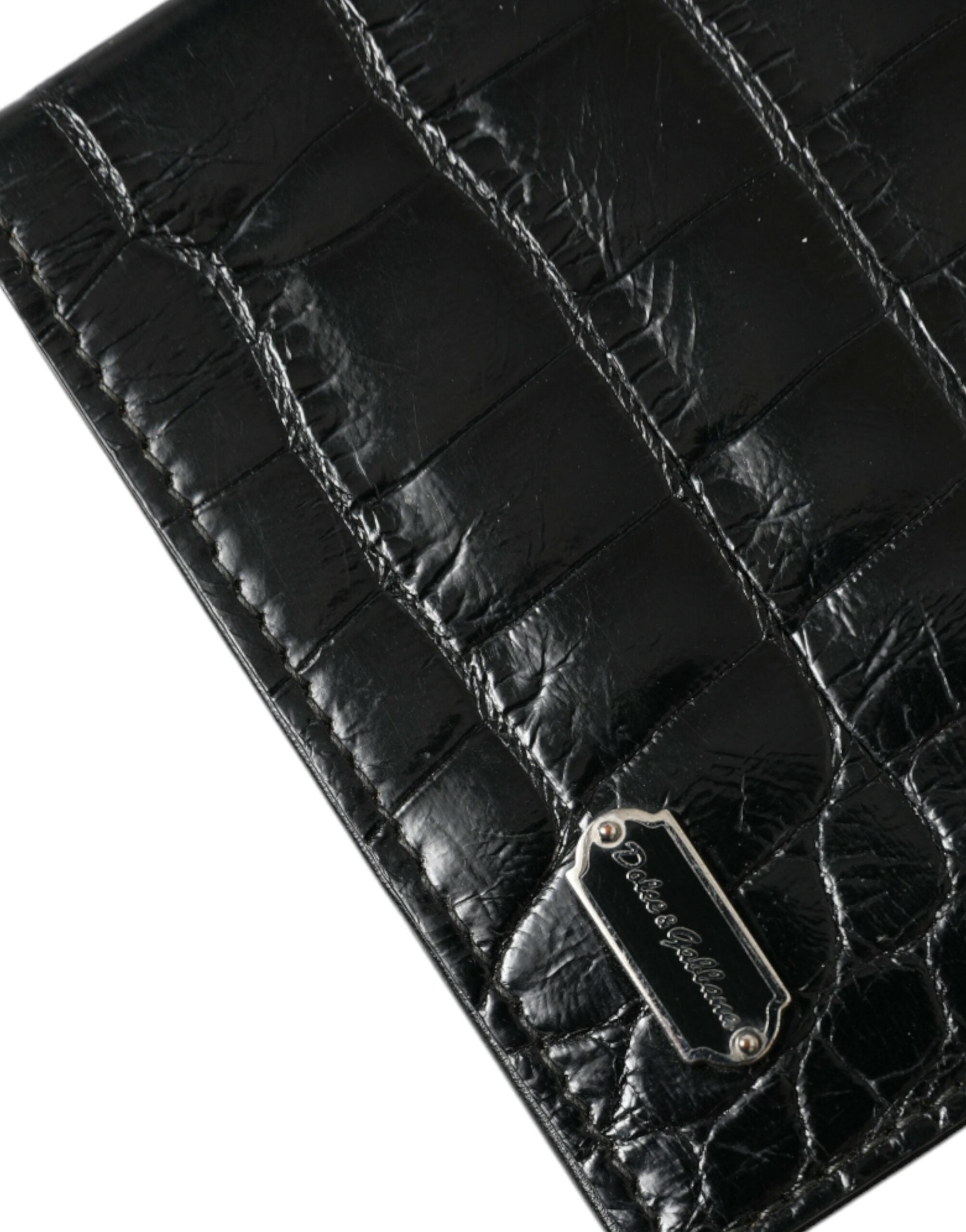 Dolce & Gabbana Black Exotic Skin Leather Long Bifold Passport Holder -   -  Dolce & Gabbana. Dolce & Gabbana Black Exotic Skin Leather Long Bifold Passport Holder -   -  Dolce & Gabbana.