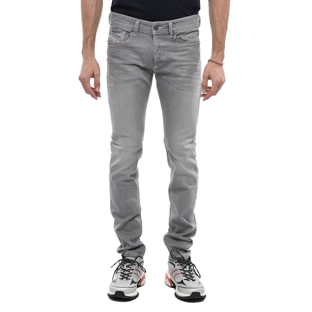 Diesel Gray Cotton Jeans & Pant -   -  Diesel.