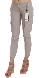 Dolce & Gabbana Casual Fitted Khaki Trousers Pants -   -  Dolce & Gabbana.