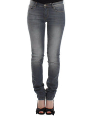 Ermanno Scervino Gray Slim Jeans Denim Pants Skinny Leg Stretch -   -  Ermanno Scervino.