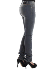 Ermanno Scervino Gray Slim Jeans Denim Pants Skinny Leg Stretch -   -  Ermanno Scervino.