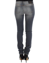Ermanno Scervino Gray Slim Jeans Denim Pants Skinny Leg Stretch -   -  Ermanno Scervino.