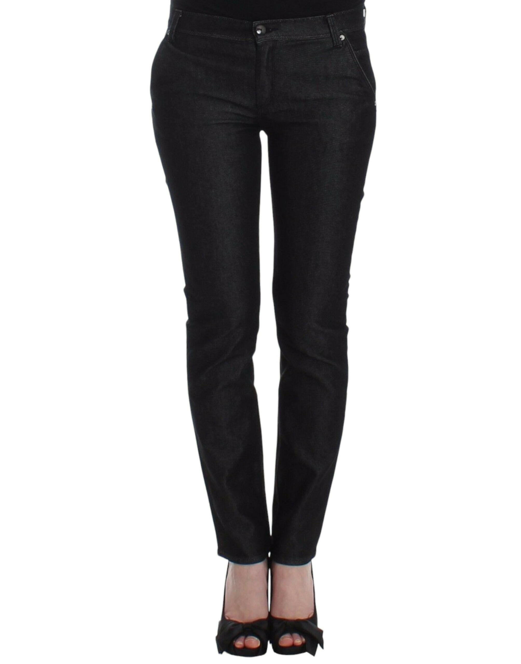 Ermanno Scervino Black Slim Jeans Denim Pants Skinny Leg Stretch -   -  Ermanno Scervino.