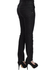 Ermanno Scervino Black Slim Jeans Denim Pants Skinny Leg Stretch -   -  Ermanno Scervino.