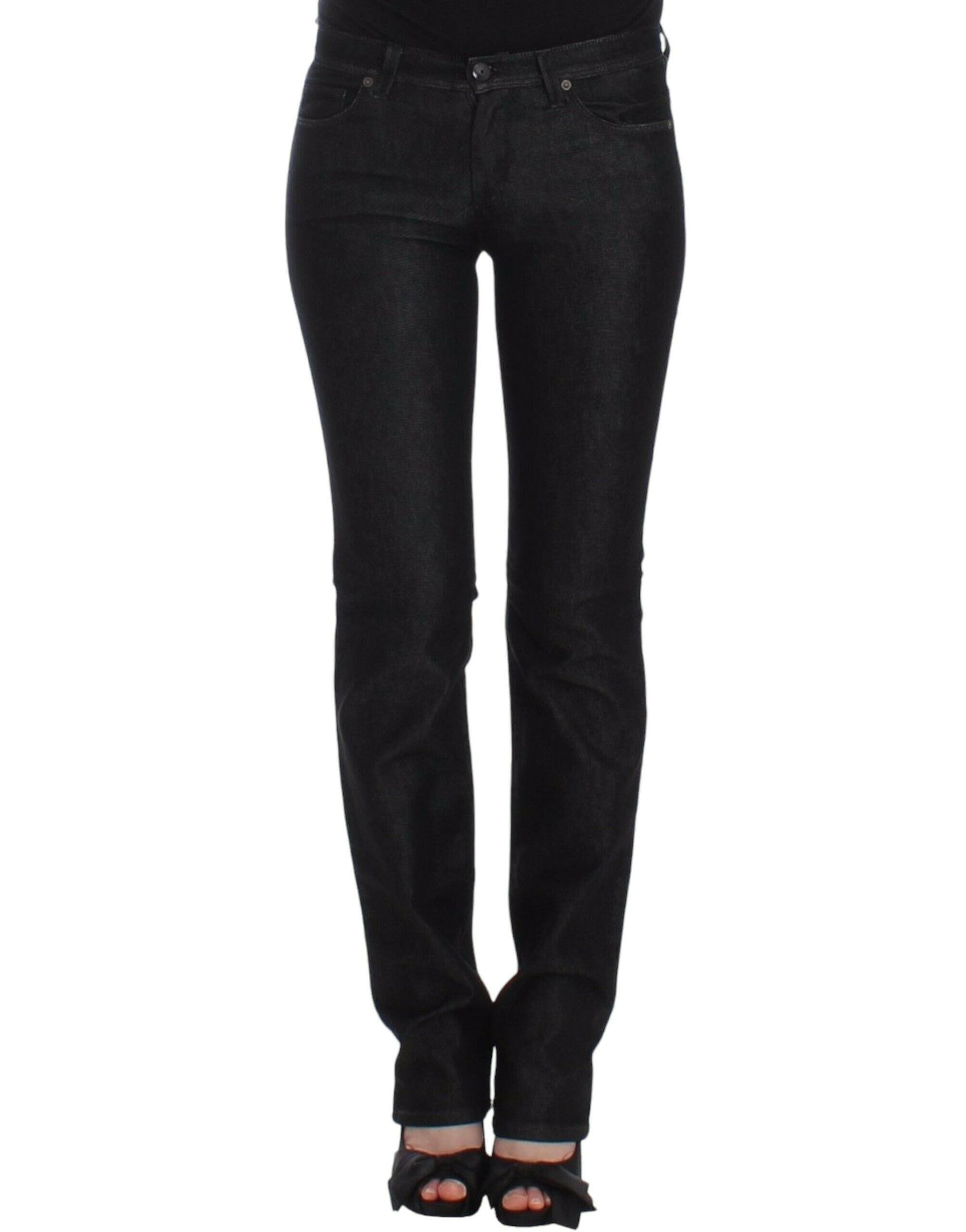 Ermanno Scervino Black Slim Jeans Denim Pants Skinny Leg Stretch -   -  Ermanno Scervino.