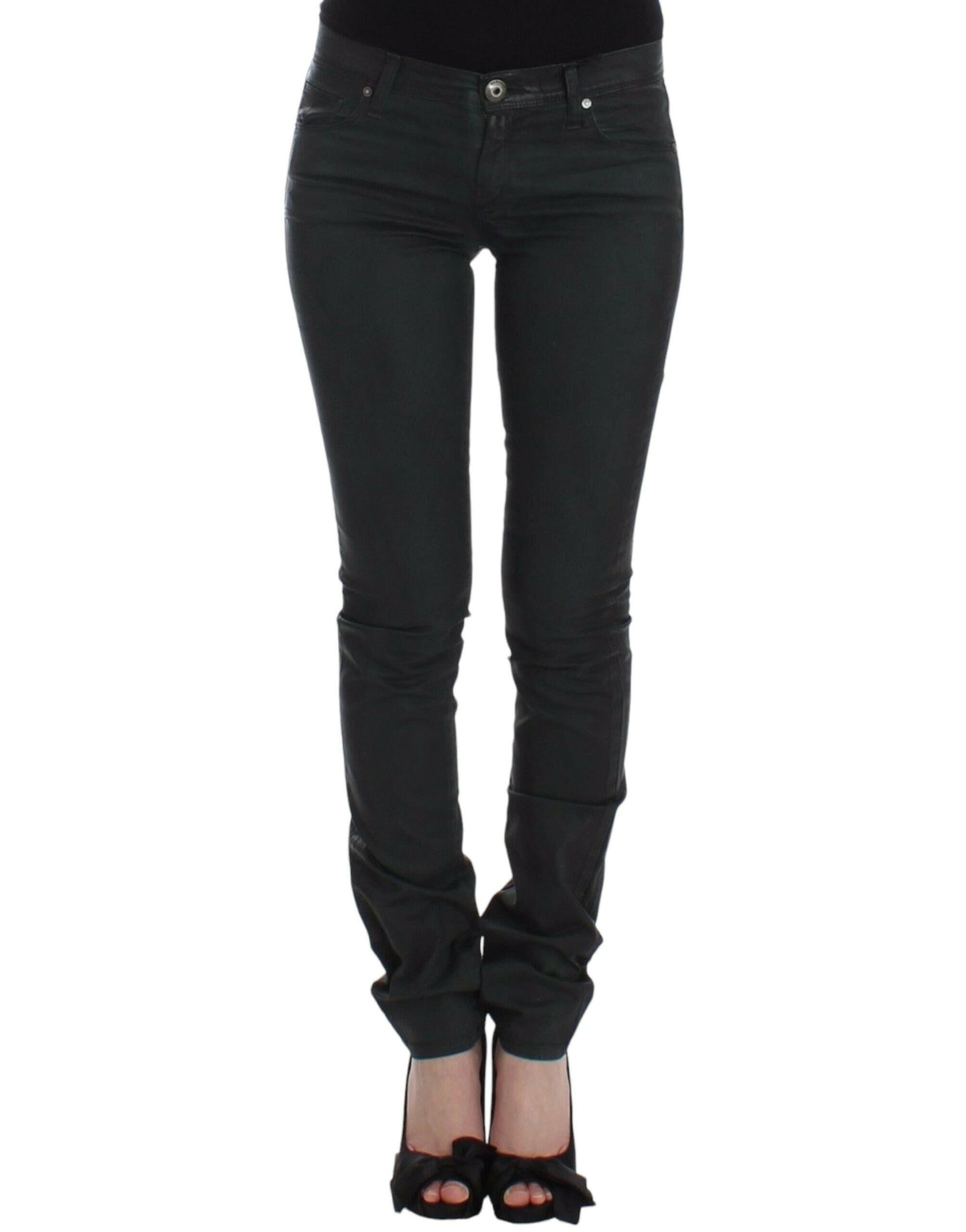 Ermanno Scervino Green Slim Jeans Denim Pants Straight Leg Stretch -   -  Ermanno Scervino.