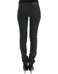 Ermanno Scervino Green Slim Jeans Denim Pants Straight Leg Stretch -   -  Ermanno Scervino.