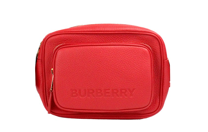 Burberry Small Branded Bright Red Grainy Leather Camera Crossbody Bag -  Luxury Cross Body Bag for Women -  Burberry.