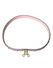 Dolce & Gabbana Pink Leather Handbag Accessory Shoulder Strap - - Dolce & Gabbana.
