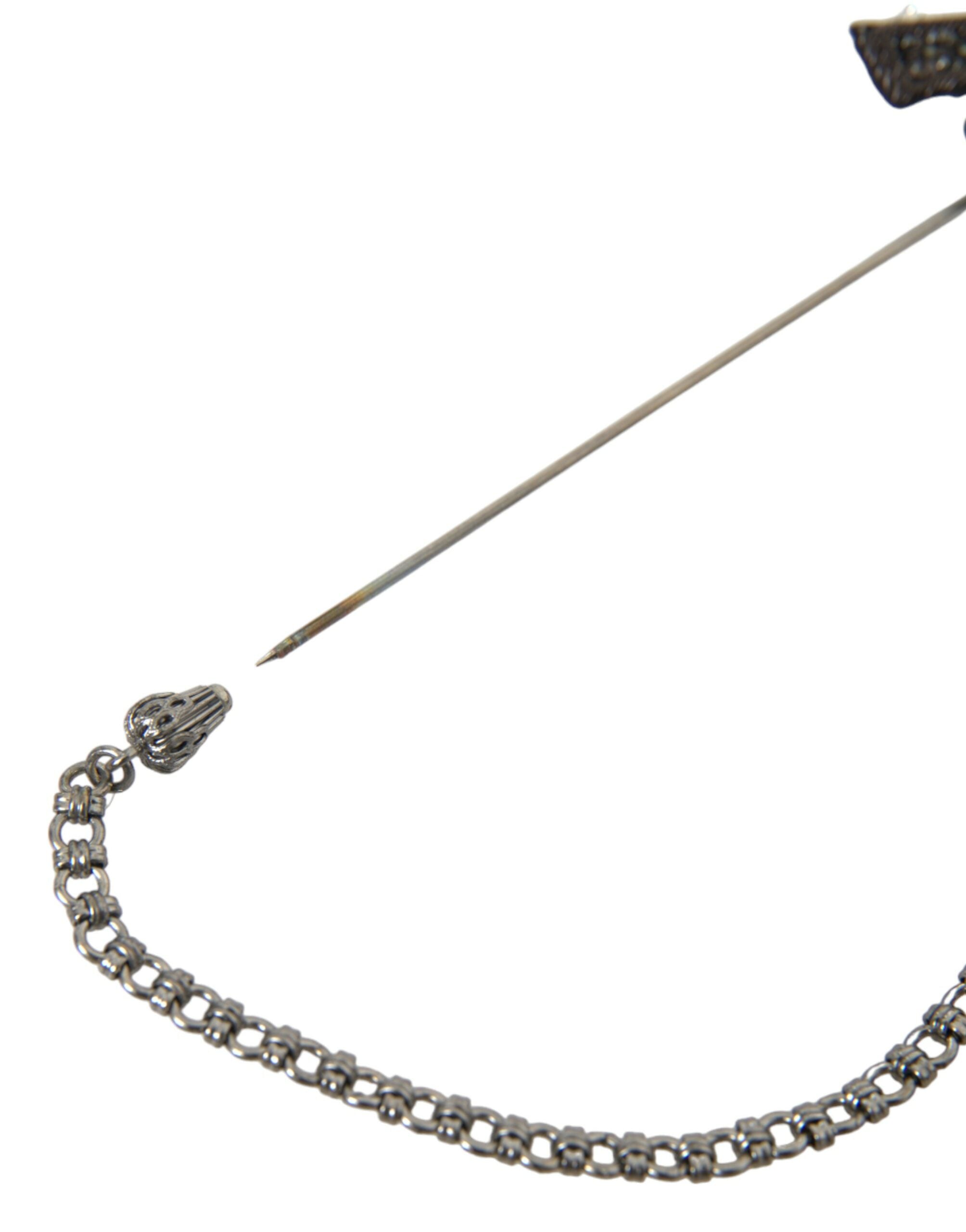 Dolce & Gabbana Brass Copper Silk Revolver Gun Men Brooch Lapel Pin -   -  Dolce & Gabbana. Dolce & Gabbana Brass Copper Silk Revolver Gun Men Brooch Lapel Pin -   -  Dolce & Gabbana.