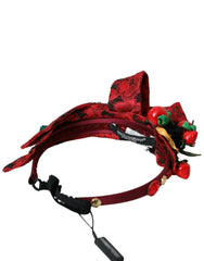 Dolce & Gabbana Red Cherry Sicily Embellished Women Hairband Diadem -   -  Dolce & Gabbana.