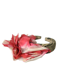 Dolce & Gabbana Multicolor Floral Applique Silk Women Headband Diadem -   -  Dolce & Gabbana.