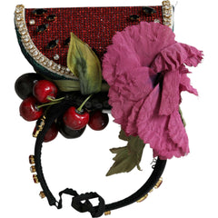Dolce & Gabbana Red Watermelon Cherry Crystal Hairband Statement Diadem -   -  Dolce & Gabbana.