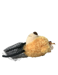 Dolce & Gabbana Brown Teddy Bear Gold Crystal Crown Hair Band Diadem -   -  Dolce & Gabbana.