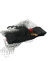 Dolce & Gabbana Black Strawberry Sicily Crystal Mesh Net Headband Diadem -   -  Dolce & Gabbana.