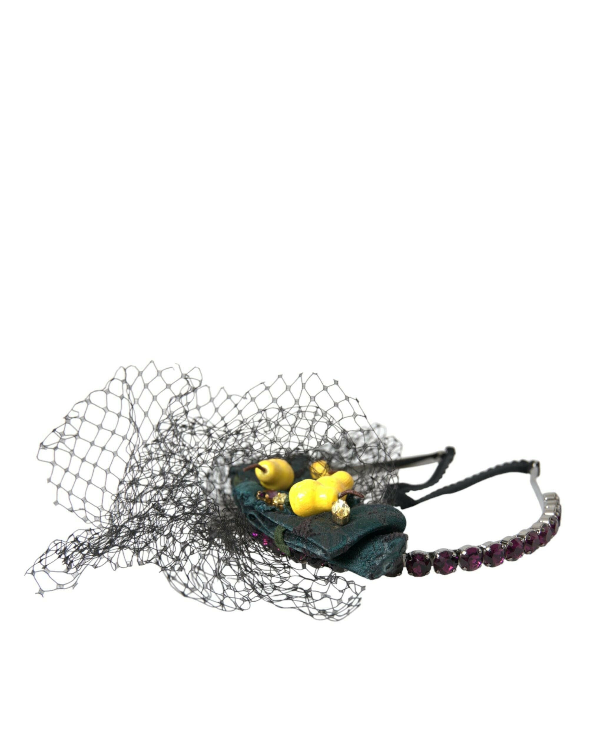Dolce & Gabbana Black Lemons Sicily Purple Crystal Net Headband Diadem -   -  Dolce & Gabbana. Dolce & Gabbana Black Lemons Sicily Purple Crystal Net Headband Diadem -   -  Dolce & Gabbana.