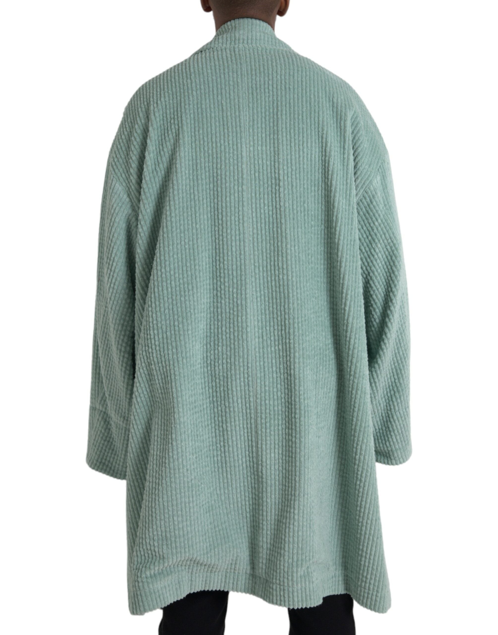 Dolce & Gabbana Blue Double Breasted Corduroy Cotton Jacket -   -  Dolce & Gabbana. Dolce & Gabbana Blue Double Breasted Corduroy Cotton Jacket -   -  Dolce & Gabbana.