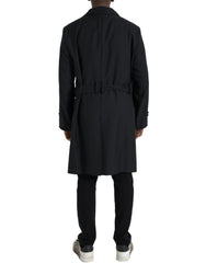 Dolce & Gabbana Black Double Breasted Trench Coat Jacket -   -  Dolce & Gabbana.