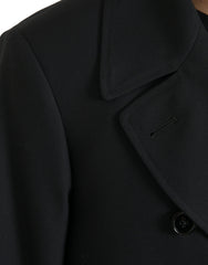 Dolce & Gabbana Black Double Breasted Trench Coat Jacket -   -  Dolce & Gabbana.