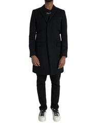 Dolce & Gabbana Black Single Breasted Trench Coat Jacket -   -  Dolce & Gabbana.