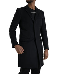 Dolce & Gabbana Black Single Breasted Trench Coat Jacket -   -  Dolce & Gabbana.