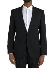 Dolce & Gabbana Black MARTINI Slim Fit Jacket Coat Blazer -   -  Dolce & Gabbana.