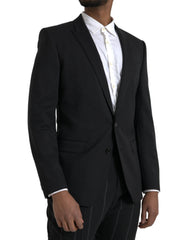 Dolce & Gabbana Black MARTINI Slim Fit Jacket Coat Blazer -   -  Dolce & Gabbana.