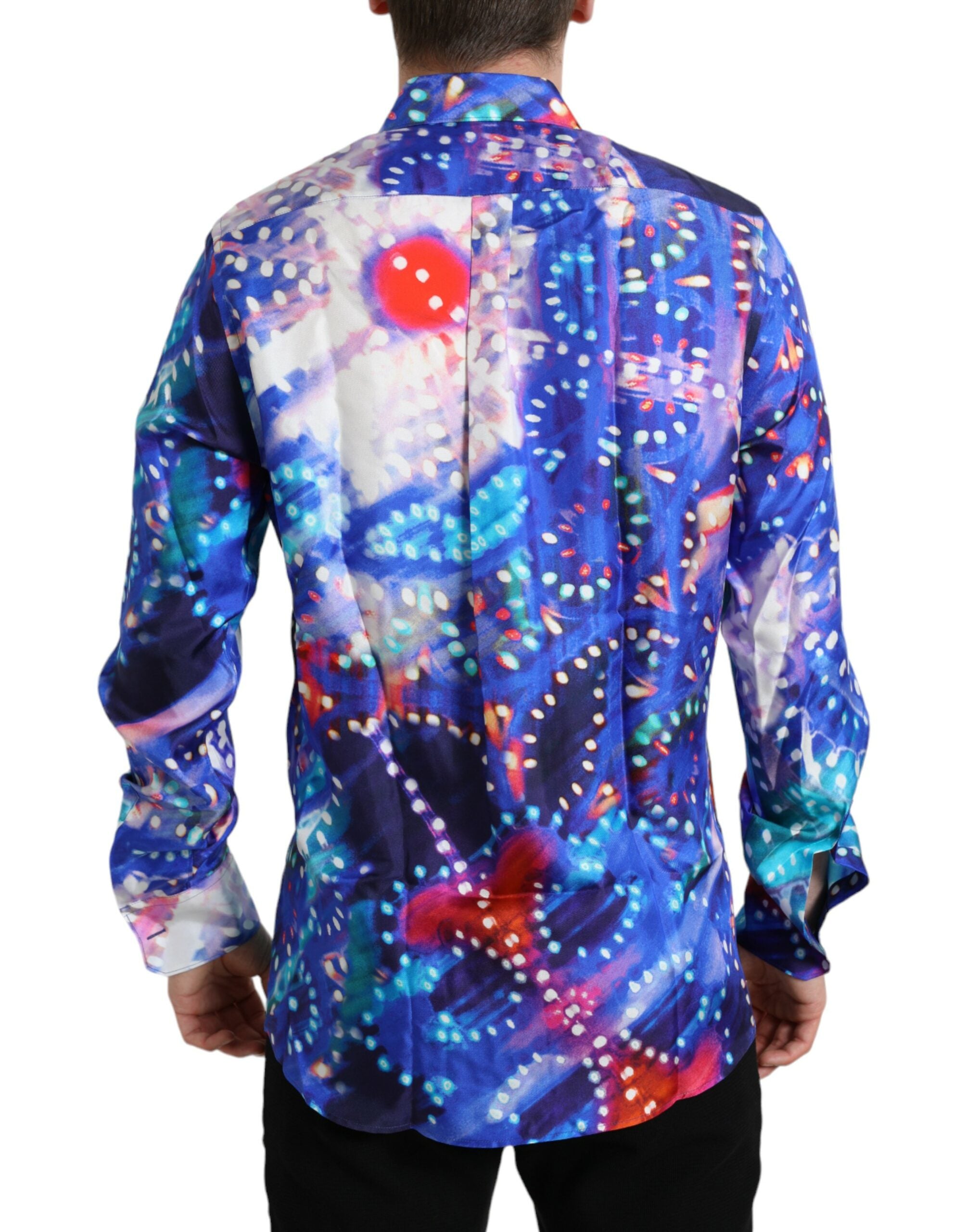 Dolce & Gabbana Purple Luminarie Silk Slim MARTINI Shirt -   -  Dolce & Gabbana. Dolce & Gabbana Purple Luminarie Silk Slim MARTINI Shirt -   -  Dolce & Gabbana.