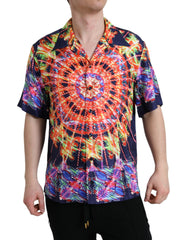 Dolce & Gabbana Multicolor Luminarie Silk Casual Shirt -   -  Dolce & Gabbana.