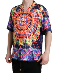 Dolce & Gabbana Multicolor Luminarie Silk Casual Shirt -   -  Dolce & Gabbana.