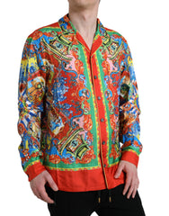 Dolce & Gabbana Multicolor Patterned Button Down Casual Shirt -   -  Dolce & Gabbana.